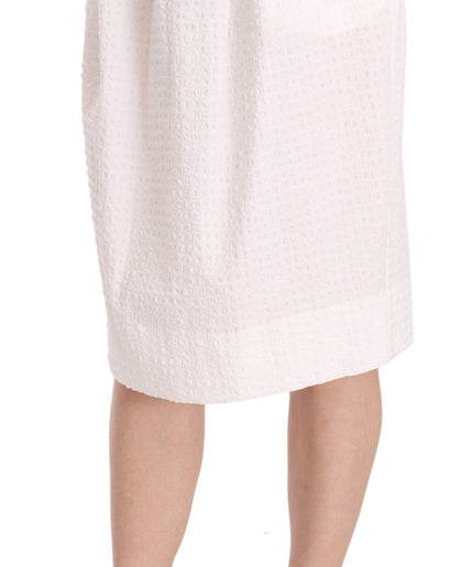 L'Autre Chose Elegant White Pencil Skirt