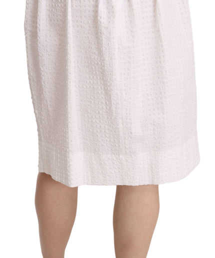 L'Autre Chose Elegant White Pencil Skirt