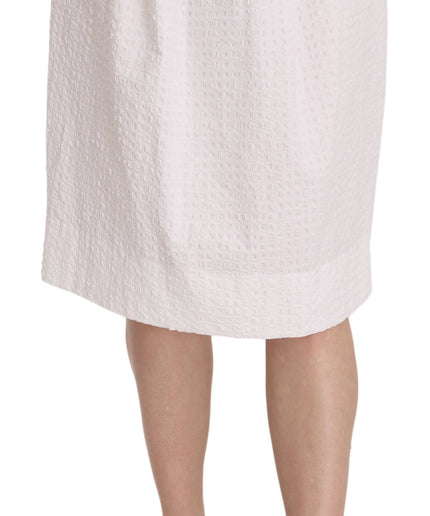 L'Autre Chose Elegant White Pencil Skirt