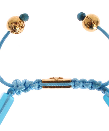 Nialaya Elegant Blue Opal & Diamond-Studded Bracelet