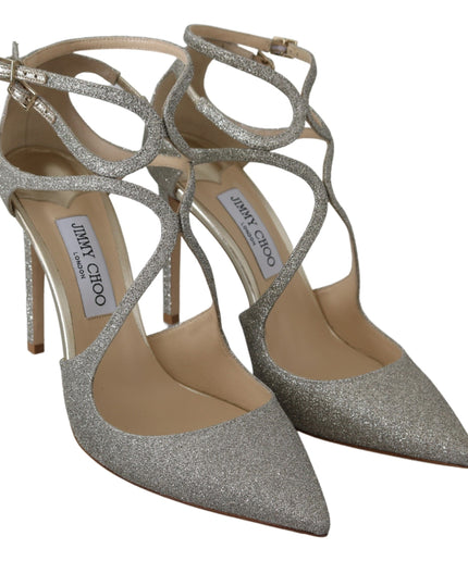 Jimmy Choo Platinum Ice Lancer Leather Pumps - Elegance Refined