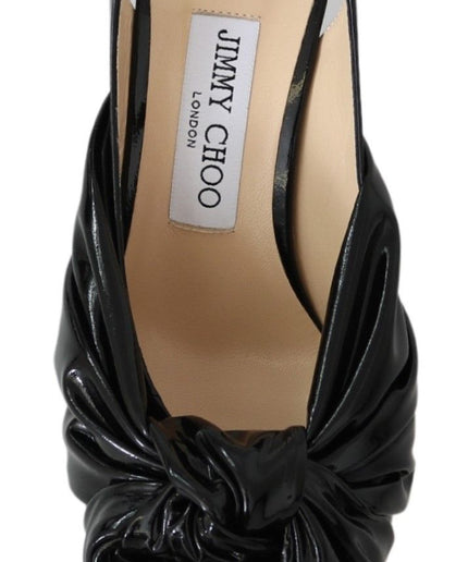 Jimmy Choo Elegant Black Leather Pointed Toe Pumps