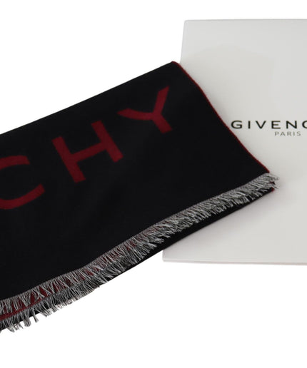 Givenchy Elegant Unisex Wool Silk Blend Scarf