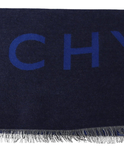 Givenchy Elegant Unisex Wool Silk Blend Scarf