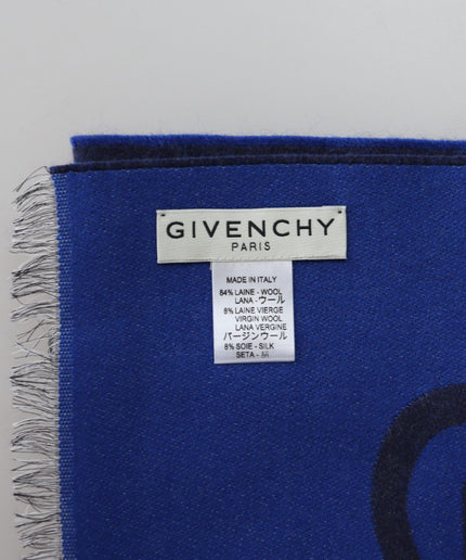 Givenchy Elegant Unisex Wool Silk Blend Scarf