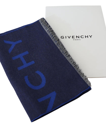 Givenchy Elegant Unisex Wool Silk Blend Scarf