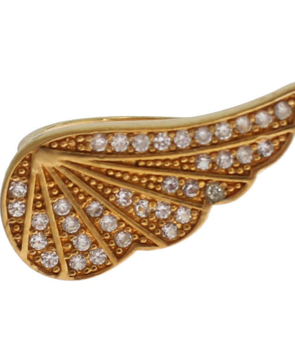 Nialaya Glamorous Gold Plated Crystal Ring