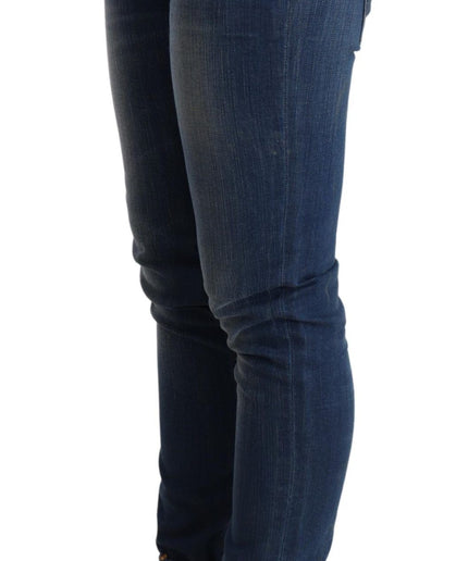 Acht Chic Blue Washed Push-Up Skinny Jeans