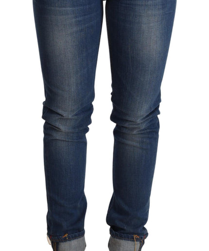 Acht Chic Blue Washed Push-Up Skinny Jeans