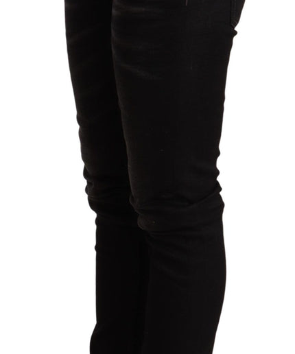 Acht Chic Black Low Waist Skinny Denim