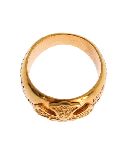 Nialaya Glamorous Gold-Plated Sterling Silver Ring