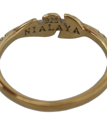 Nialaya Elegant Gold CZ Crystal Women's Ring