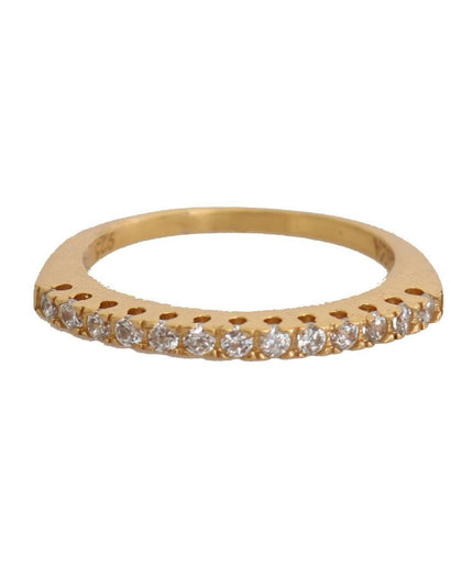 Nialaya Gleaming CZ Crystal Gold-Plated Ring