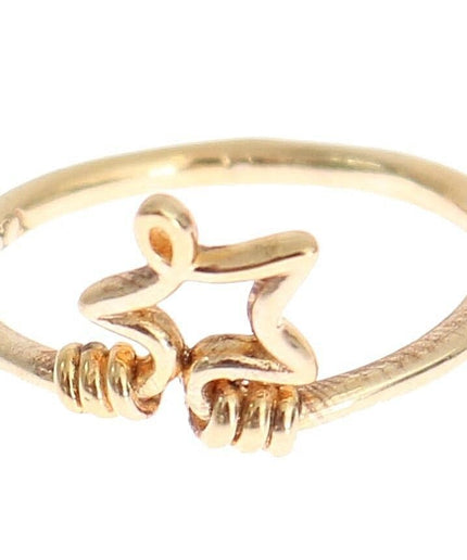 Nialaya Elegant Gold-Plated Sterling Silver Ring