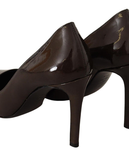 Sofia Elegant Brown Leather Heels Pumps