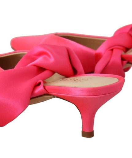 GIA COUTURE Chic Pink Kitten Heels for Elegant Evenings