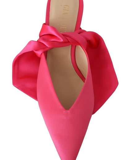 GIA COUTURE Chic Pink Kitten Heels for Elegant Evenings