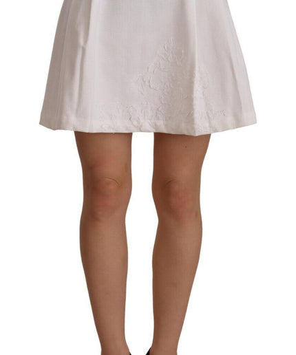 Ermanno Scervino Chic High Waist A-Line Mini Skirt