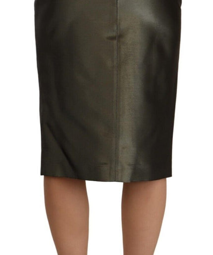 GF Ferre Chic High Waist Pencil Midi Skirt