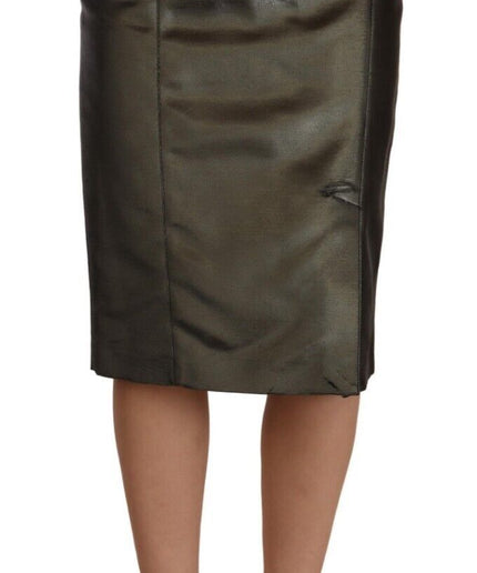 GF Ferre Chic High Waist Pencil Midi Skirt