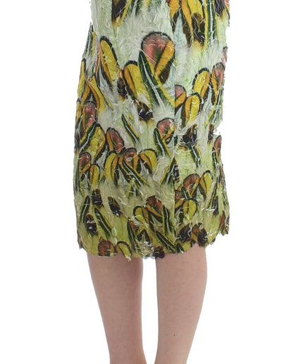 Lanre Da Silva Ajayi Vibrant Silk Blend Pencil Skirt