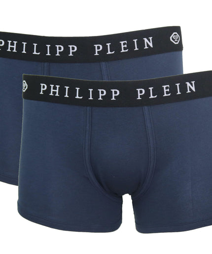 Philipp Plein Blue Cotton Men Boxer