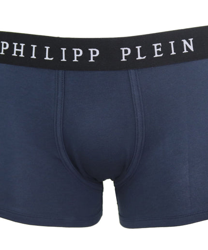 Philipp Plein Blue Cotton Men Boxer