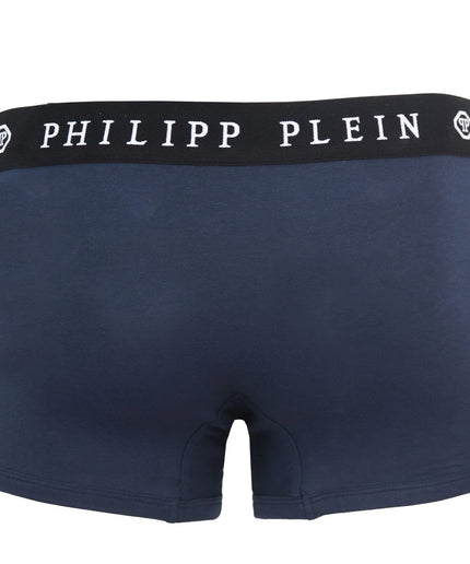 Philipp Plein Blue Cotton Men Boxer