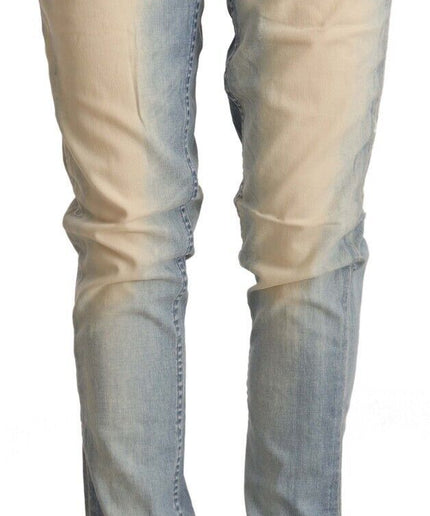 Acht Chic Light Blue Skinny Cotton Jeans