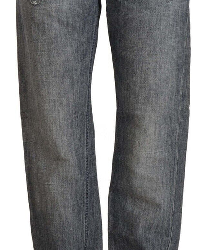 Acht Chic Gray Washed Straight Cut Jeans