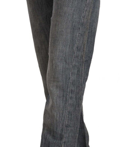 Acht Chic Gray Washed Straight Cut Jeans