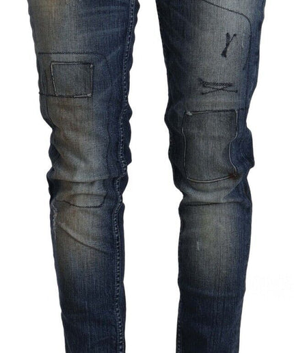 Acht Chic Blue Washed Skinny Denim Serenade