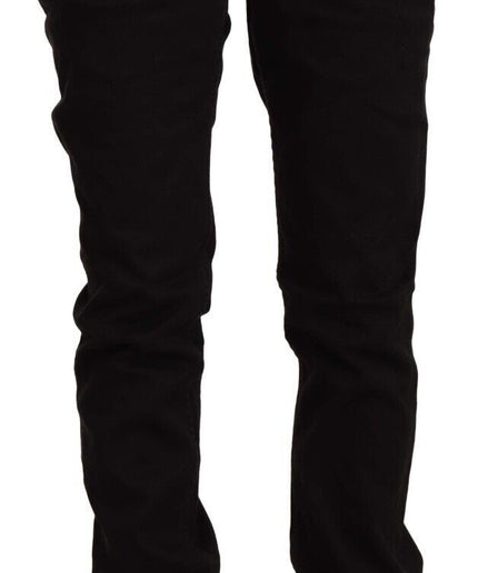 Acht Chic Black Low Waist Skinny Jeans