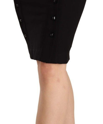 GF Ferre Chic High-Waisted Pencil Skirt in Black