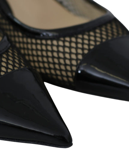 Jimmy Choo Chic Patent Mesh Pointed Pumps