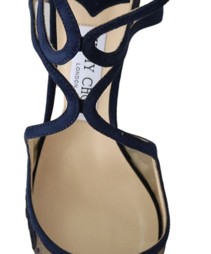 Jimmy Choo Navy Lancer Leather Pumps Elegance Unleashed