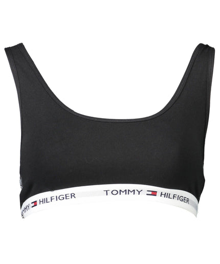 Tommy Hilfiger Black Cotton Women Sports Bra