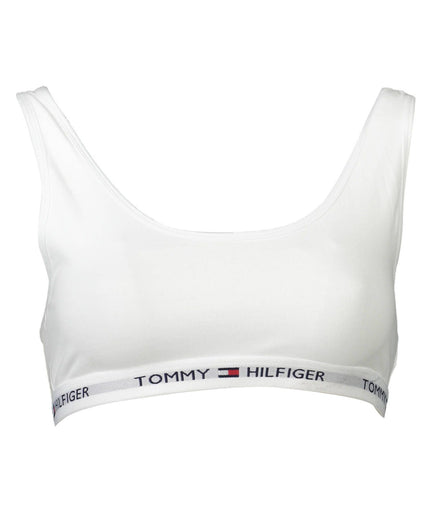 Tommy Hilfiger White Cotton Women Sports Bra