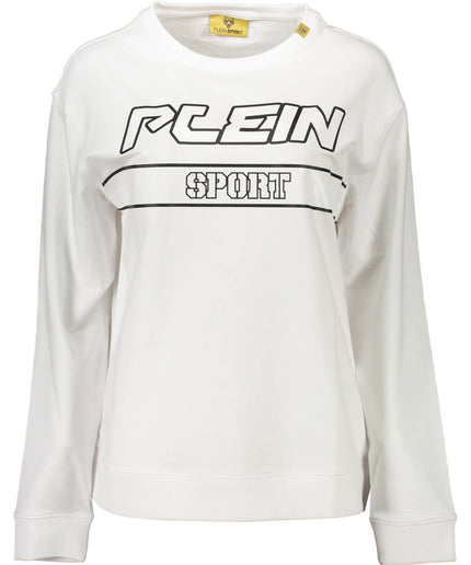 Plein Sport White Cotton Women Sweater