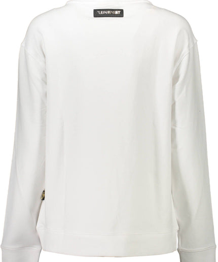 Plein Sport White Cotton Women Sweater