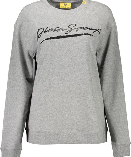 Plein Sport Gray Cotton Women Sweater