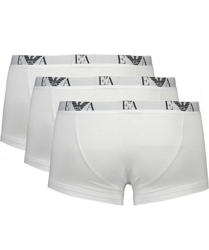 Emporio Armani White Cotton Men Trunk