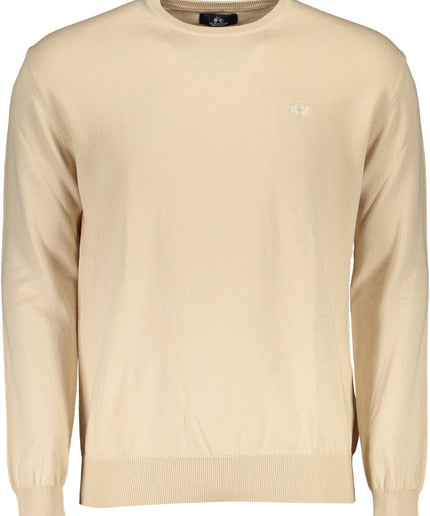 La Martina Beige Cotton Men Sweater