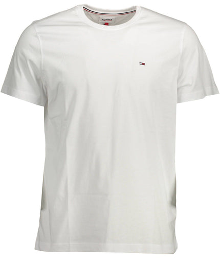 Tommy Hilfiger White Cotton Men T-Shirt