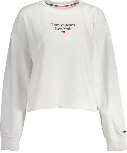 Tommy Hilfiger White Cotton Women Sweater