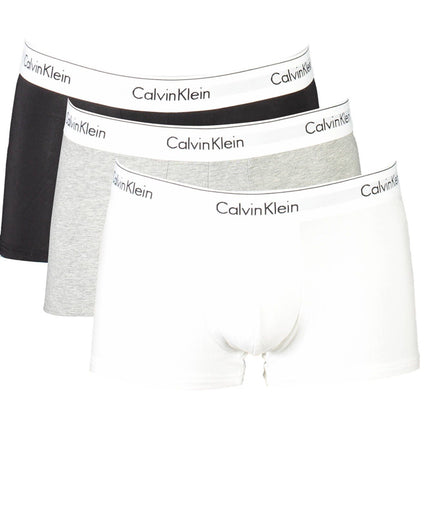 Calvin Klein Gray Cotton Men Trunk