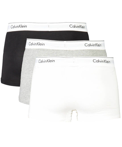 Calvin Klein Gray Cotton Men Trunk