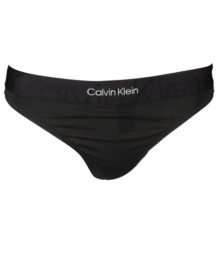 Calvin Klein Black Cotton Women Thong