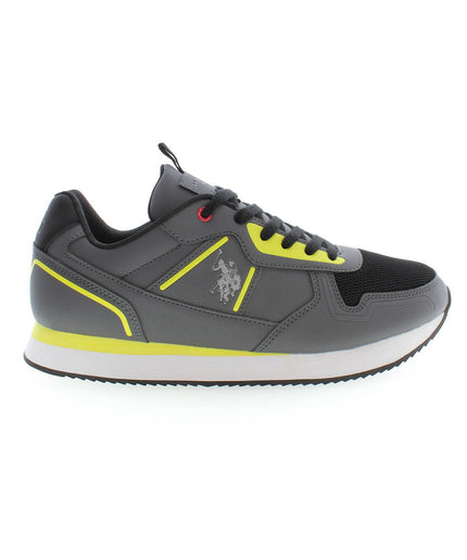 U.S. POLO ASSN. Gray Polyester Men Sneaker