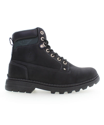 U.S. POLO ASSN. Black Polyester Men Boot